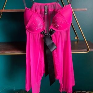 Tie-Front Lingerie Top